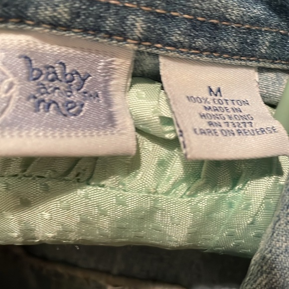 Maternity jacket size Medium 100% cotton snaps down front denim - Picture 4 of 5